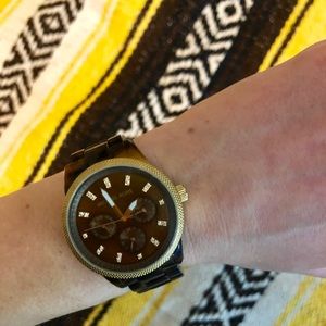 michael kors tortoiseshell watch